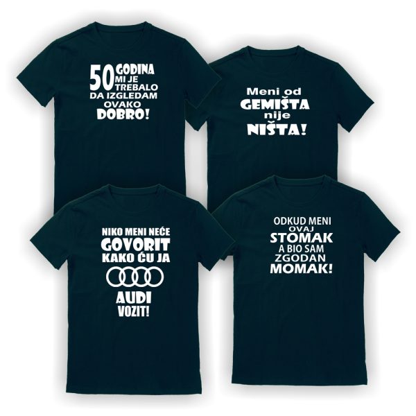 Majice s natpisom - muške