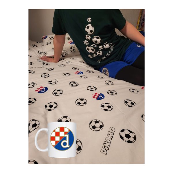 personalizirana posteljina sa loptama, nogometna posteljina, sportski poklon , šalica za sportaša,