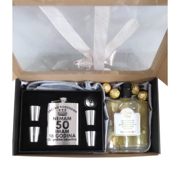 Poklon paket za rođendan "Zlatna zdravica"