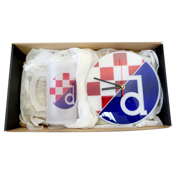 krigla s natpisom, navijačka krigla, navijački sat, poklon kutija za muškarca