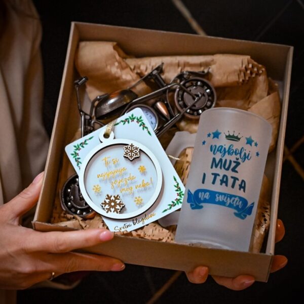 Božićni poklon paket za tatu "Zvijezda mog života"